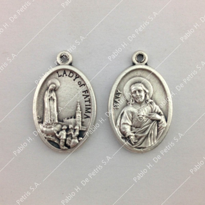Medalla Virgen de Fátima - Jesus