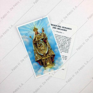 Estampa Virgen del Rosario del Milagro de Córdoba
