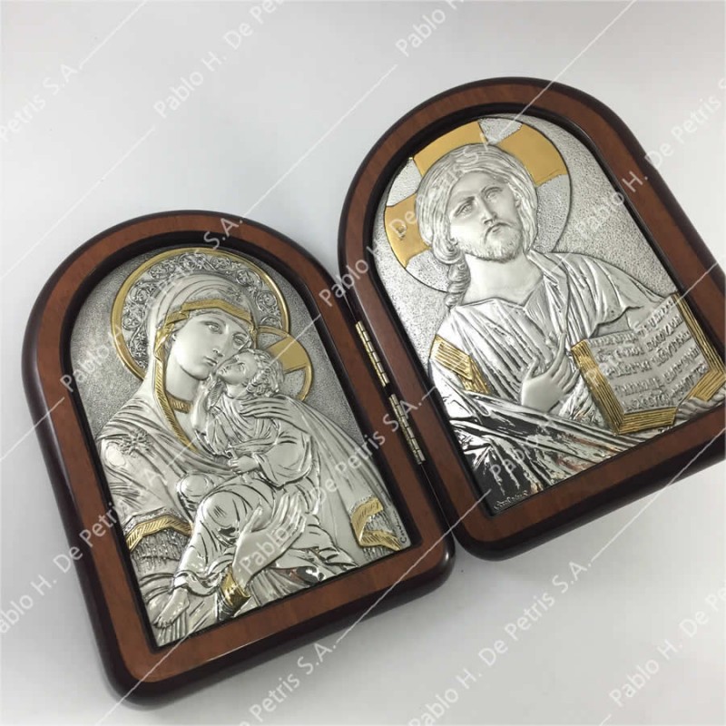 SC628 - Adorno Virgen con Niño - Pantocrátor