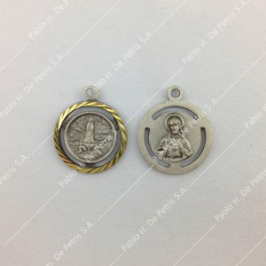 Medalla Virgen de Fátima - Sagrado Corazón