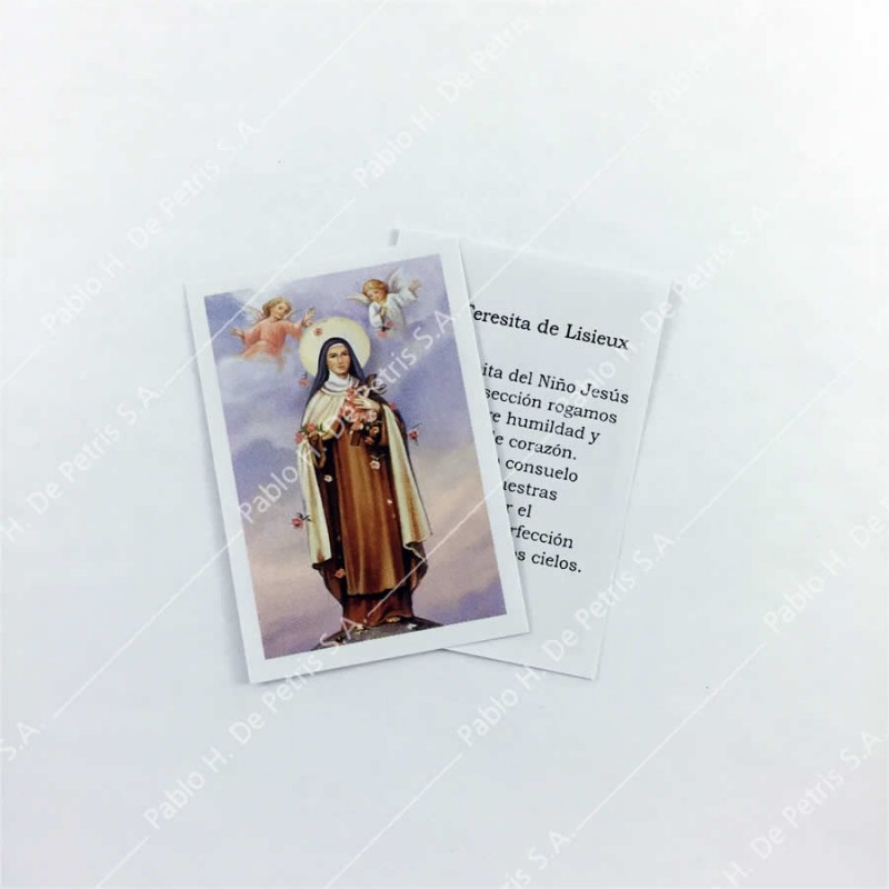 0804 - 1/2 Estampa Santa Teresita de Lisieux
