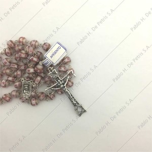 5038-Rosa - Rosario Cloisonné