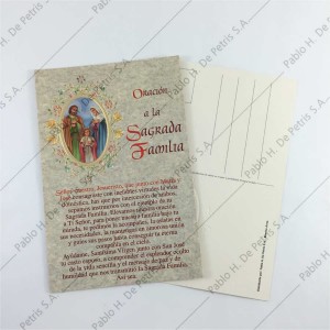 0843 Oro-Sagrada Familia - Estampa